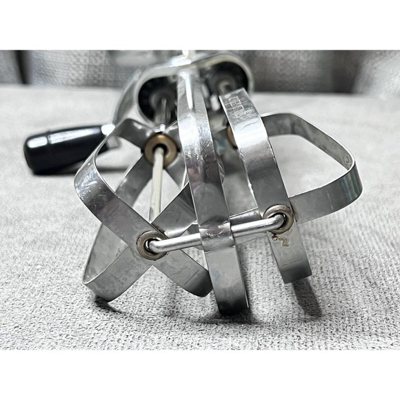 Vintage 50s Oekcoo Manual Hand Held Mixer Beater Stainless Steel USA - Picture 7 of 12